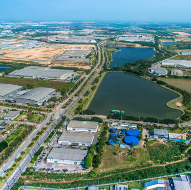 Industrial Estate Land Development Water Reservoir